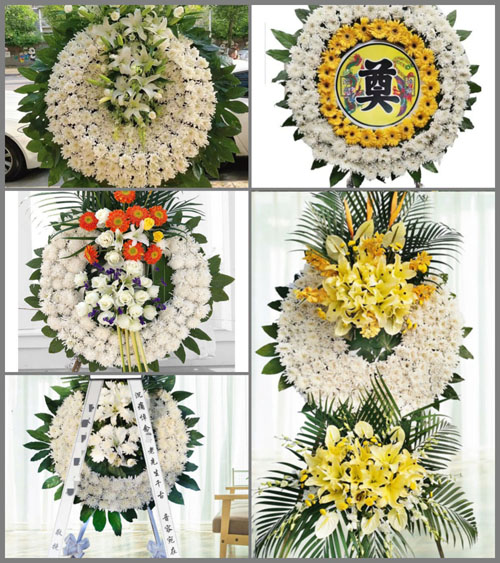 山东济宁嘉祥县马村镇胡楼村花圈速递